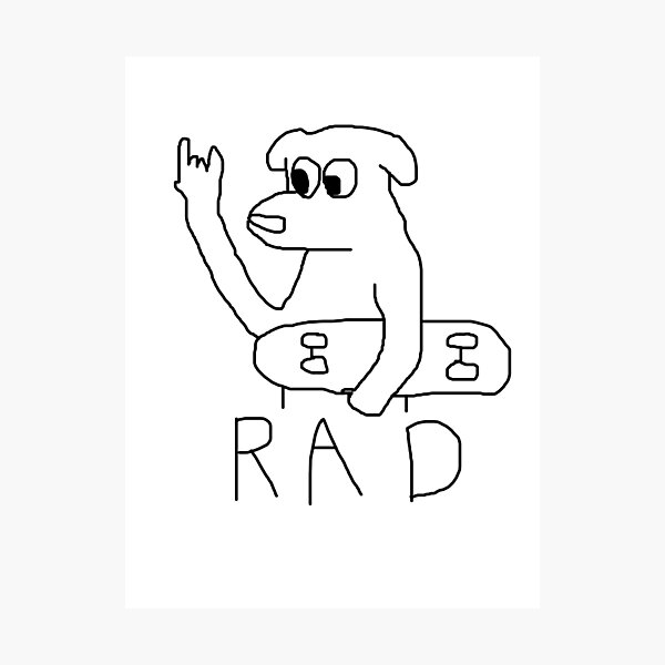 Doodles Rad Wall Art Redbubble - sad rad hub roblox