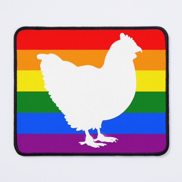 Item preview, Chicken - Pride Flag Silhouette designed and sold by Puddmuppy.