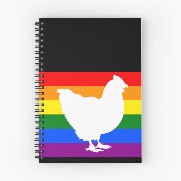 Item preview, Chicken - Pride Flag Silhouette designed and sold by Puddmuppy.