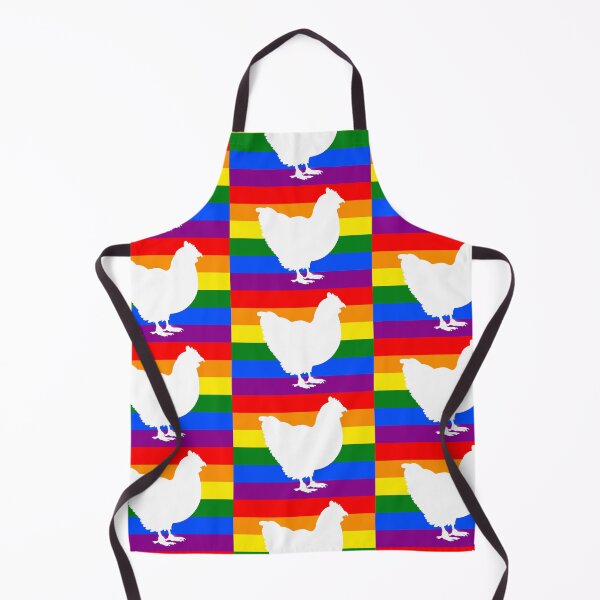 Item preview, Chicken - Pride Flag Silhouette designed and sold by Puddmuppy.