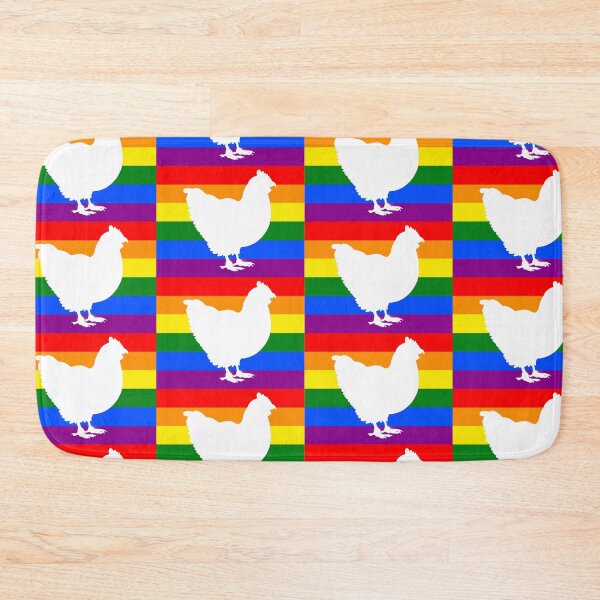 Item preview, Chicken - Pride Flag Silhouette designed and sold by Puddmuppy.