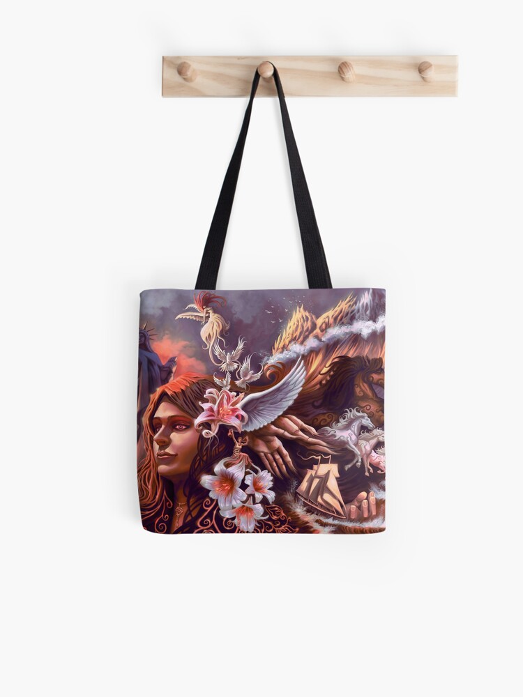 Aperçu 1 sur 2. Tote bag avec l'œuvre Libertas créée et vendue par pitgraf.