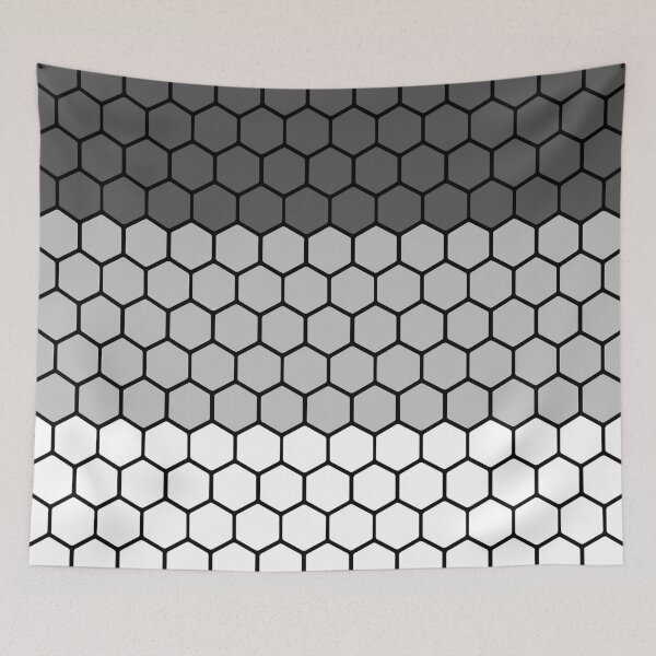 Item preview, Hexagon Pattern Grey Gradient designed and sold by Yellow-Eyes.