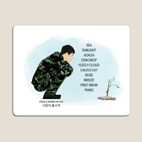 Crash Landing on You Ten nice words Magnet