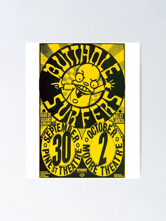 Butthole Surfers 90s ポスター 激レア butthole surfers