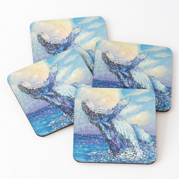 Item preview, Blue Whale Quilling Paper Paintings Wall Art designed and sold by UOVE.