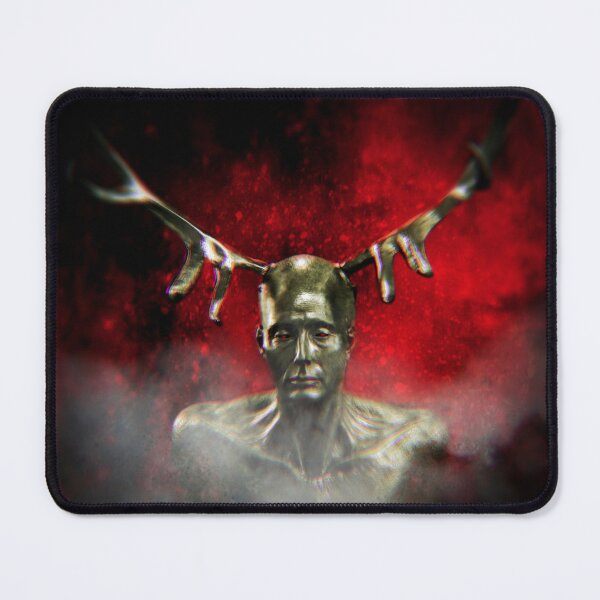 Hannibal Wendigo Emerging from Hell Chromatic Aberration  Mouse Pad