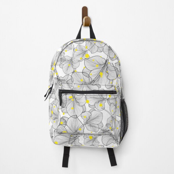 Item preview, Black and White Leaves with Yellow Highlights designed and sold by designlee.