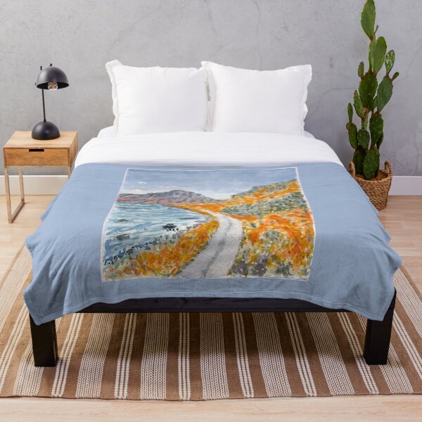 Item preview, Lake and mountain road in fall designed and sold by Melindrea.