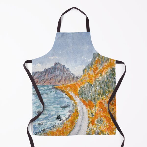 Item preview, Lake and mountain road in fall designed and sold by Melindrea.