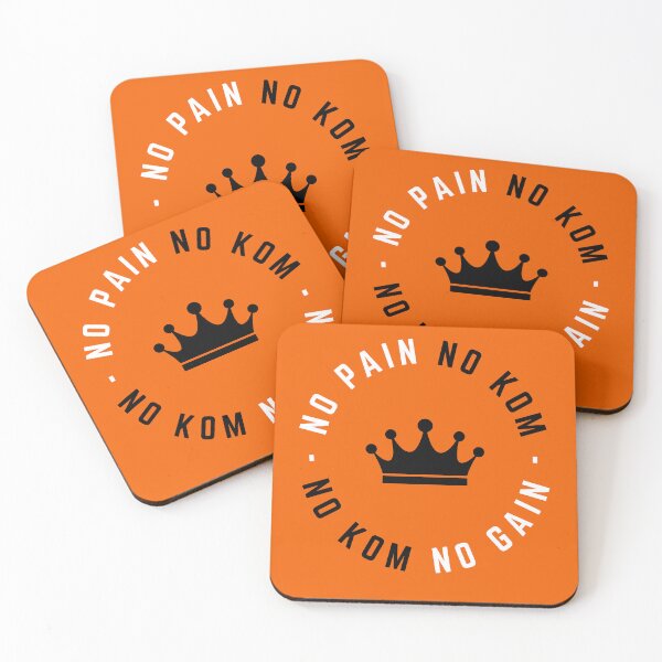 Item preview, No PAIN no KOM, no KOM no GAIN Orange designed and sold by Mitica-Cycling.
