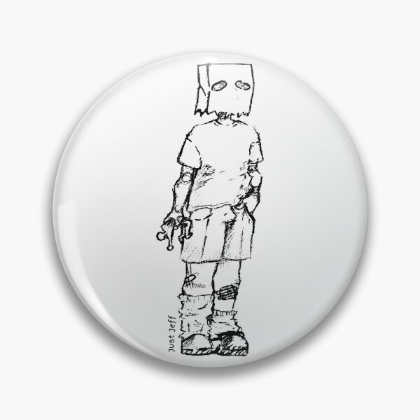 Artikelvorschau, Nur Jeff | Papiertütenkopf | Cartoon-Avatar | Charakter entworfen und verkauft von Qudkin.
