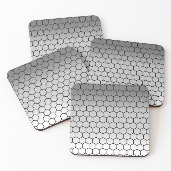 Item preview, Hexagon Pattern Smooth Grey Gradient designed and sold by Yellow-Eyes.