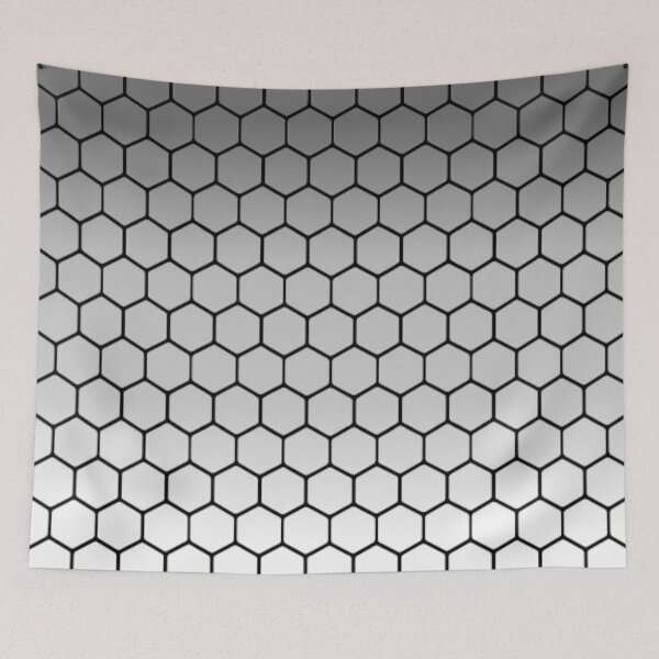 Item preview, Hexagon Pattern Smooth Grey Gradient designed and sold by Yellow-Eyes.