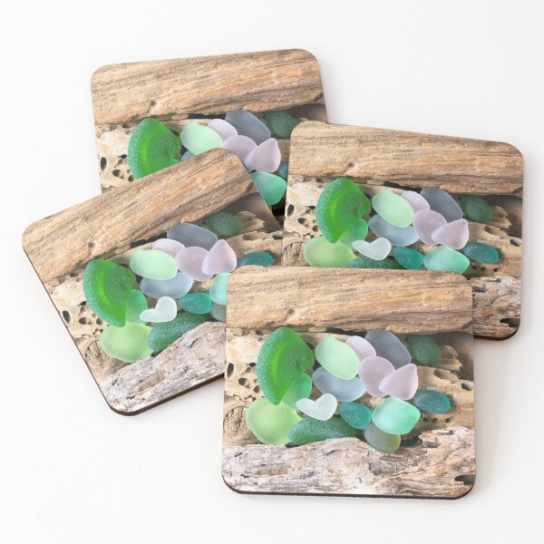 Item preview, Seaglass and Driftwood with Heart Shaped Sea Glass designed and sold by LeslieMac713.