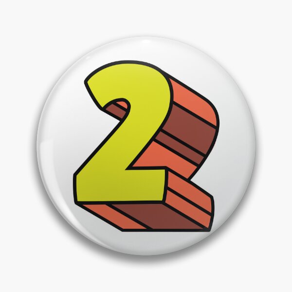 Item preview, Number two 3D cartoon  designed and sold by Planet-Pop.