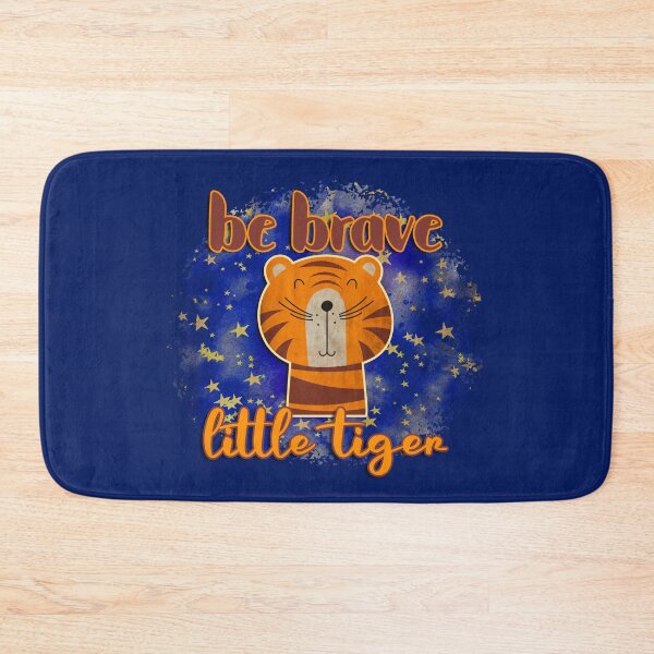 Item preview, Be Brave, Little Tiger Inspiring Cartoon Quote designed and sold by CRHPOD20.
