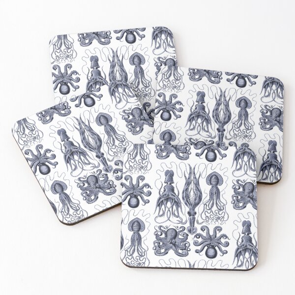 Item preview, Ernst Haeckel Gamochonia Octopus Indigo designed and sold by aimeewilson.