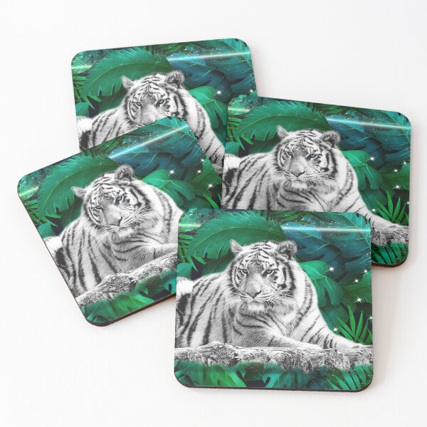 Item preview, White Tiger Jungle designed and sold by Delights.