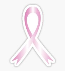 Pink Awareness Ribbon Sticker
