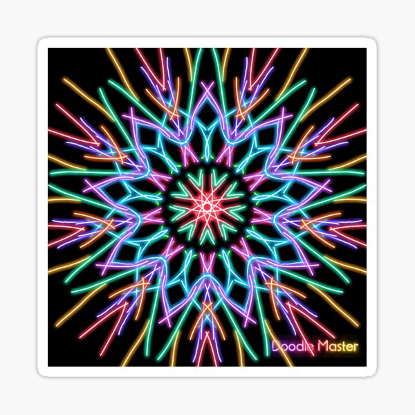 Light lines Sticker