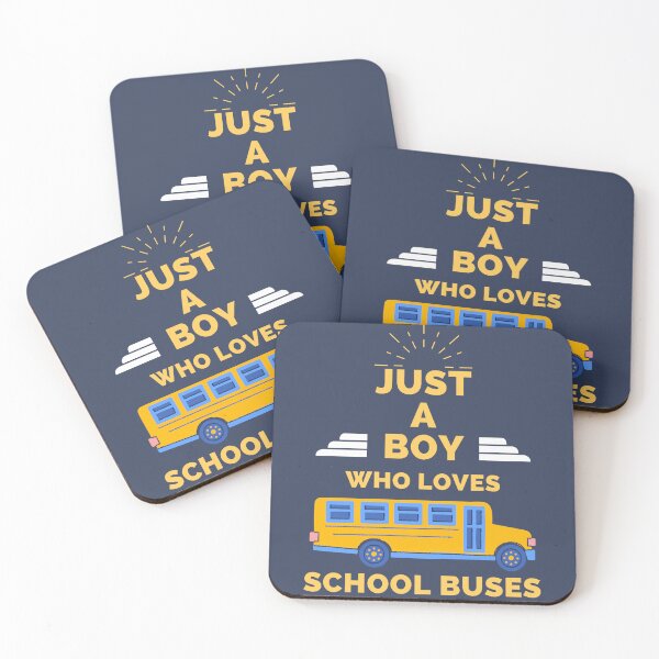 Item preview, JUST A BOY WHO LOVES SCHOOL BUSES designed and sold by Innovational.