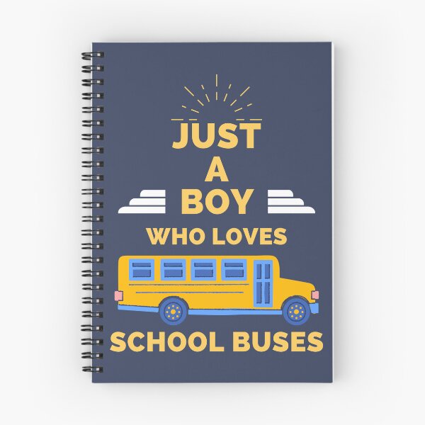Item preview, JUST A BOY WHO LOVES SCHOOL BUSES designed and sold by Innovational.