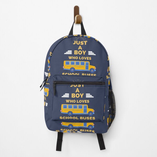 Item preview, JUST A BOY WHO LOVES SCHOOL BUSES designed and sold by Innovational.
