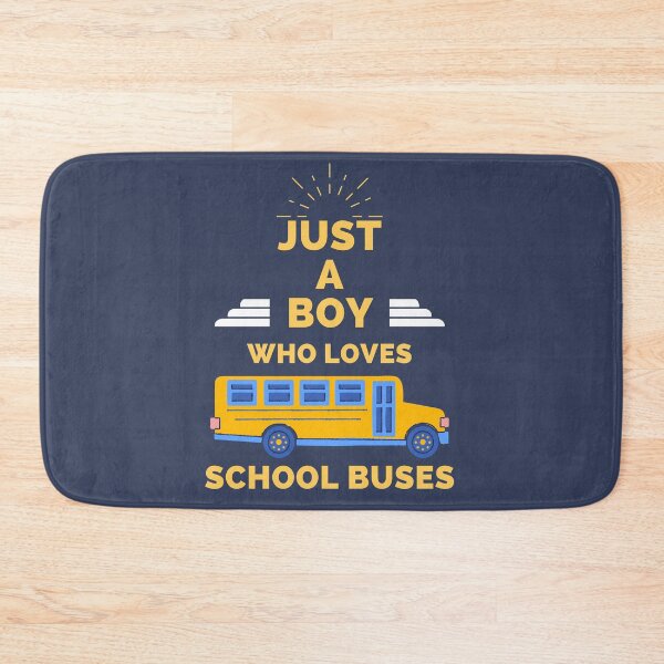 Item preview, JUST A BOY WHO LOVES SCHOOL BUSES designed and sold by Innovational.
