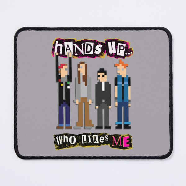 Item preview, Hands Up Who Likes Me - Rick, Neil, Mike and Vyvyan - Pixel Art - The Young Ones Inspired designed and sold by RetroTeeStudio.