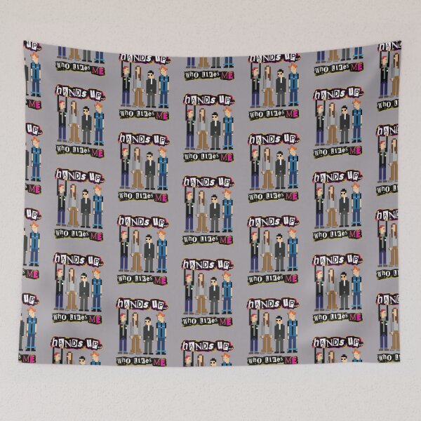 Item preview, Hands Up Who Likes Me - Rick, Neil, Mike and Vyvyan  - Pixel Art - The Young Ones Inspired designed and sold by RetroTeeStudio.
