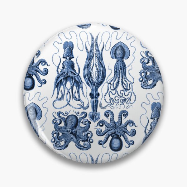 Item preview, Ernst Haeckel Gamochonia Octopus Cobalt designed and sold by aimeewilson.