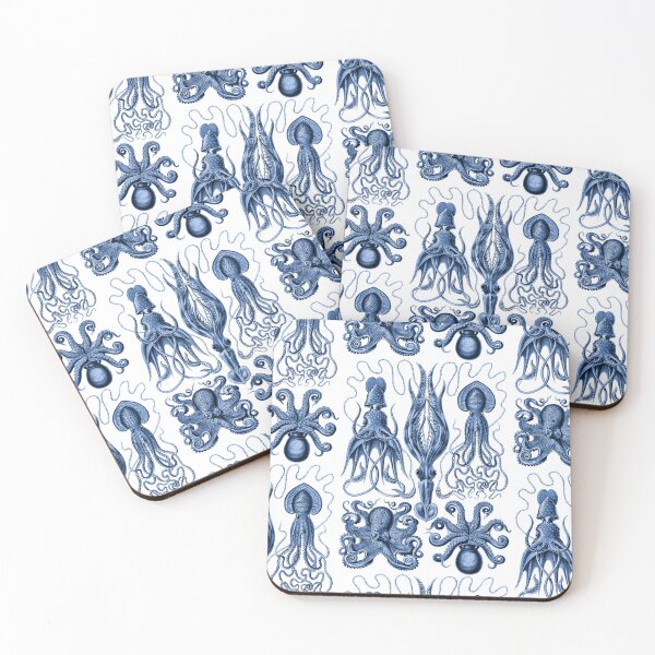 Item preview, Ernst Haeckel Gamochonia Octopus Cobalt designed and sold by aimeewilson.