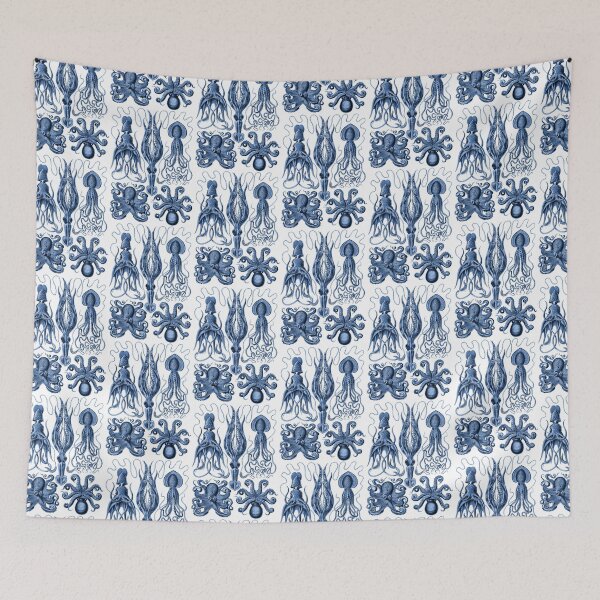 Item preview, Ernst Haeckel Gamochonia Octopus Cobalt designed and sold by aimeewilson.
