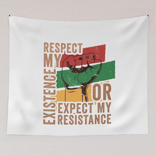 Item preview, Black History Month Shirt, Respect My Existence Or Expect My Resistance designed and sold by PROMEN Creativity.