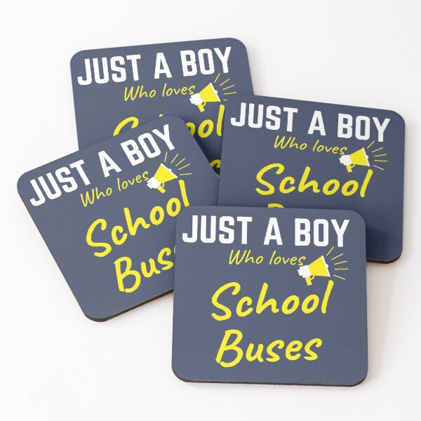 Item preview, JUST A BOY WHO LOVES SCHOOL BUSES designed and sold by Innovational.