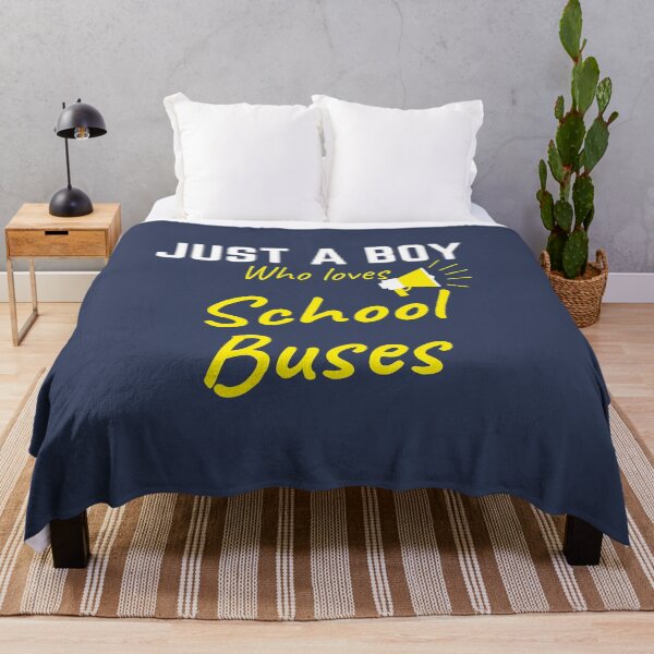 Item preview, JUST A BOY WHO LOVES SCHOOL BUSES designed and sold by Innovational.