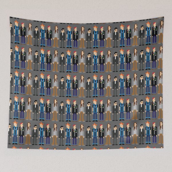 Item preview, Rick, Neil, Mike and Vyvyan - Pixel Art - The Young Ones Inspired designed and sold by RetroTeeStudio.