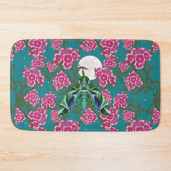 Item preview, Oleander Moth in the Moonlight--Teal designed and sold by MeganSteer.