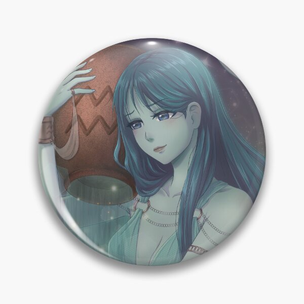 Artikelvorschau, Wassermann-Frau. Anime Sternzeichen entworfen und verkauft von Kaede-Tamanaky.