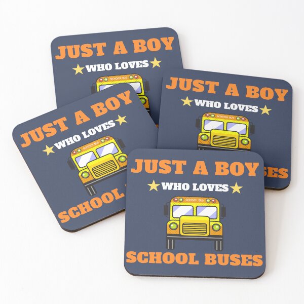 Item preview, JUST A BOY WHO LOVES SCHOOL BUSES designed and sold by Innovational.