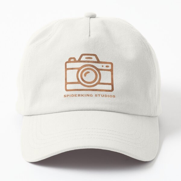 Spiderking Studios Camera Logo — Metallic Gold Dad Hat
