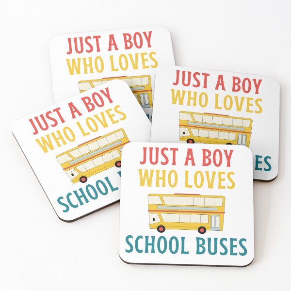 Item preview, JUST A BOY WHO LOVES SCHOOL BUSES designed and sold by Innovational.