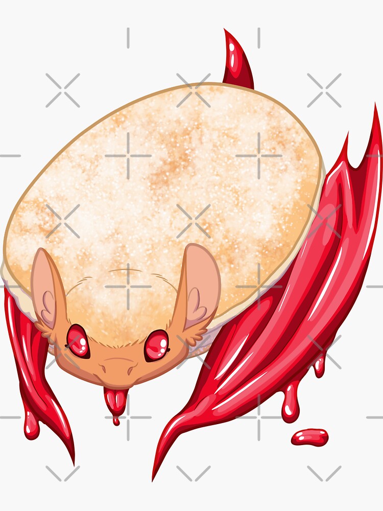"Jelly DoughBat" Sticker for Sale by SkeletonWoof Redbubble