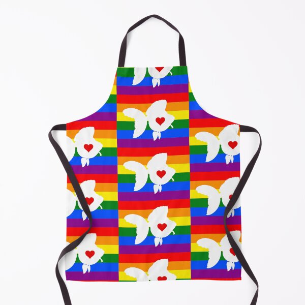 Item preview, Goldfish Ryukin - Pride Flag Silhouette Heart designed and sold by Puddmuppy.