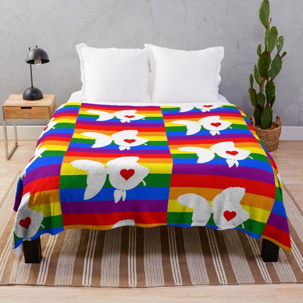Item preview, Goldfish Ryukin - Pride Flag Silhouette Heart designed and sold by Puddmuppy.