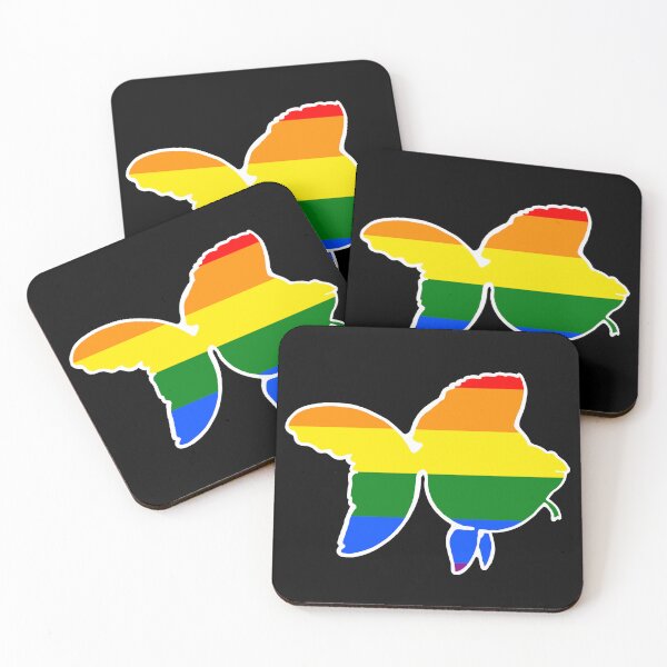 Item preview, Goldfish Ryukin - Pride Flag Black designed and sold by Puddmuppy.