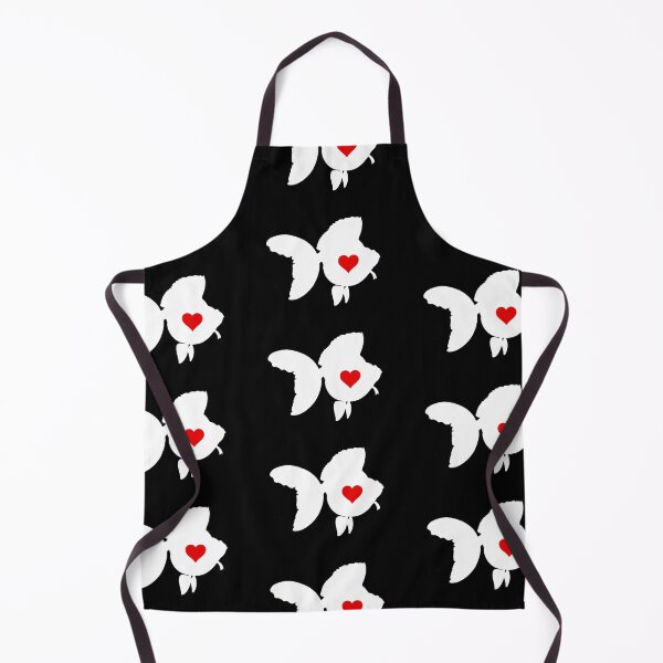 Item preview, Goldfish Ryukin - White Silhouette with Heart designed and sold by Puddmuppy.