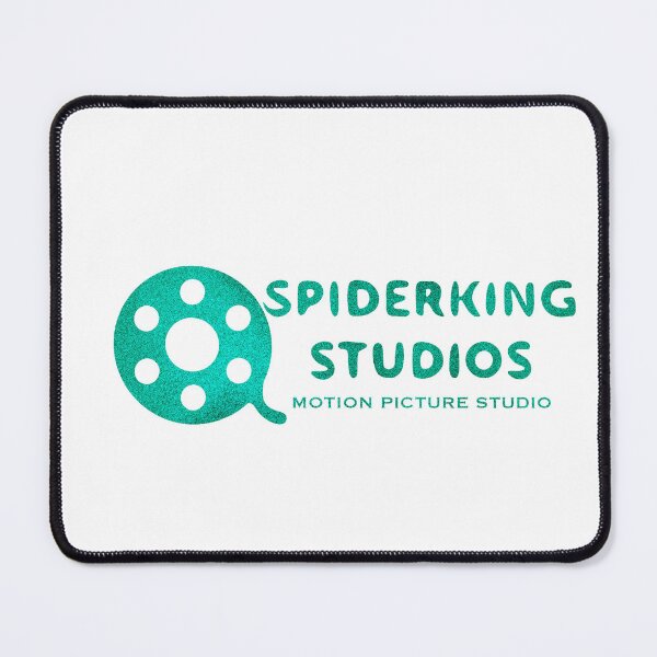 Spiderking Studios Reel Logo — Metallic Teal Mouse Pad