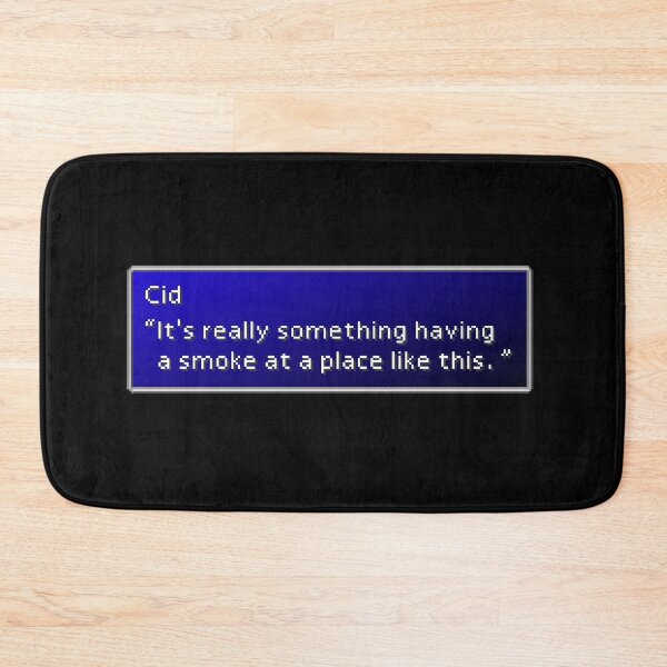 Item preview, It's Really Something Having A Smoke - Cid Highwind Dialogue Box designed and sold by MogsterMemes.